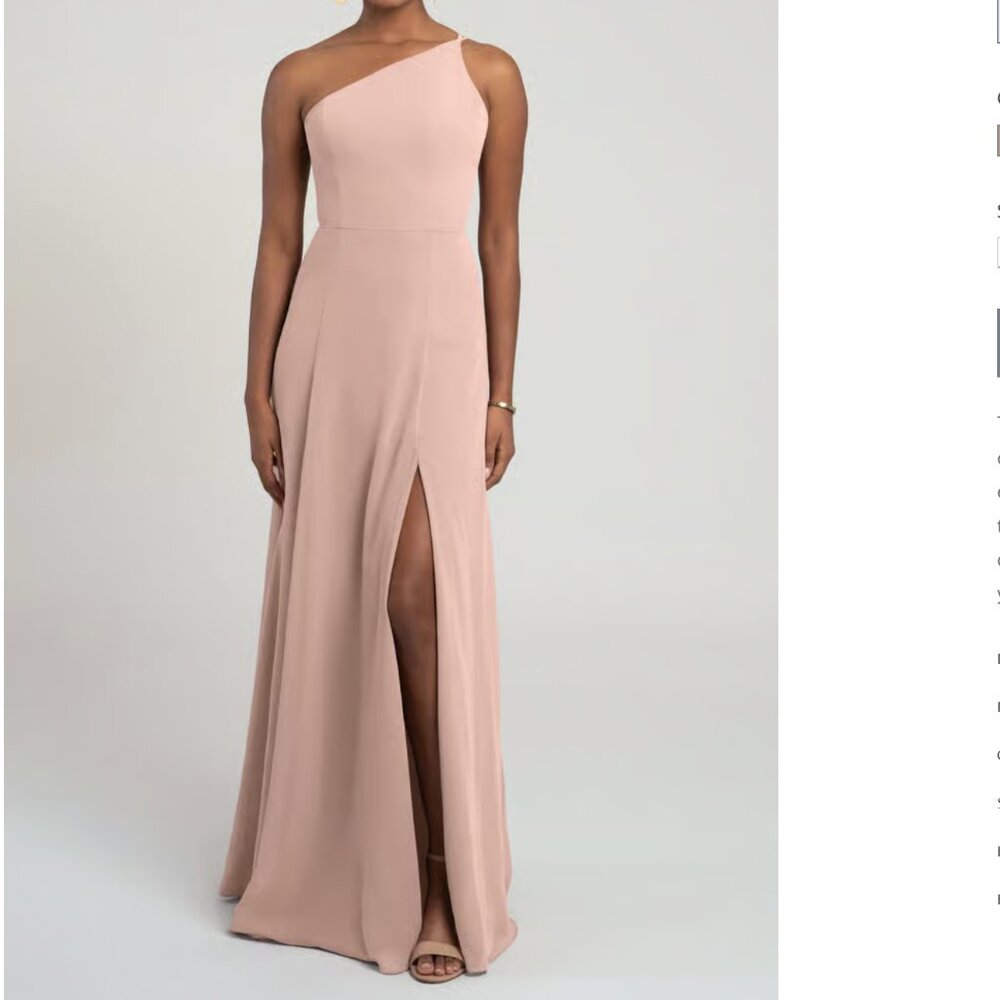 Jenny Yoo Kora Chiffon Gown - Pink - 14